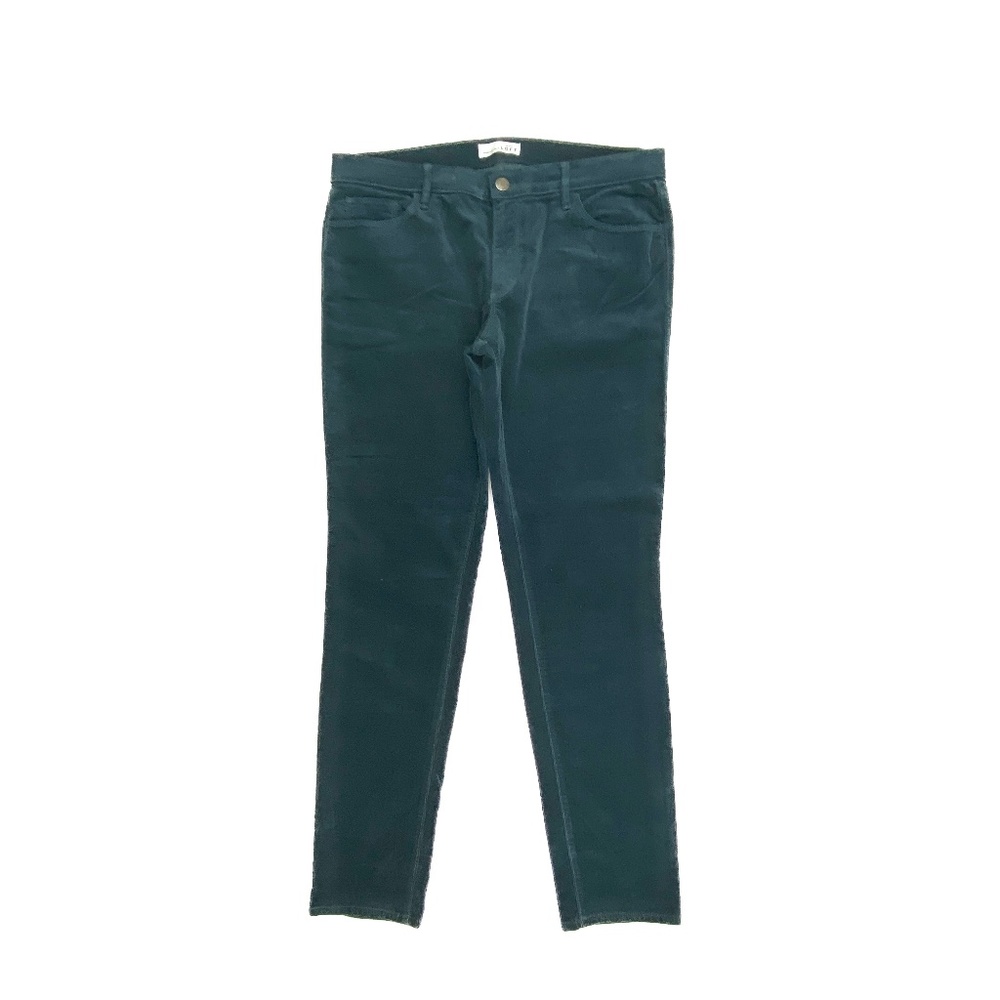 Loft Modern Skinny Women's size 12 Dark Wash Teal Corduroy Pants